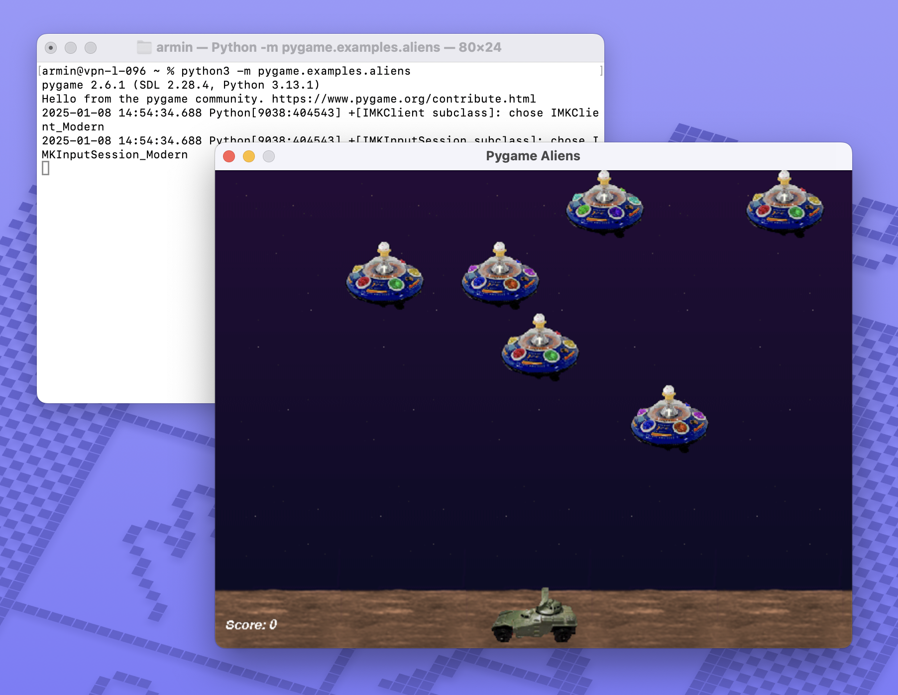 Installing Pygame on MacOS - Test Game